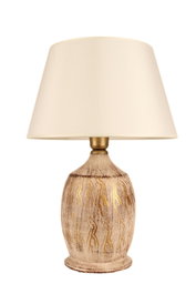 Opviq Lámpara de Mesa BK013 de Cerámica Beige